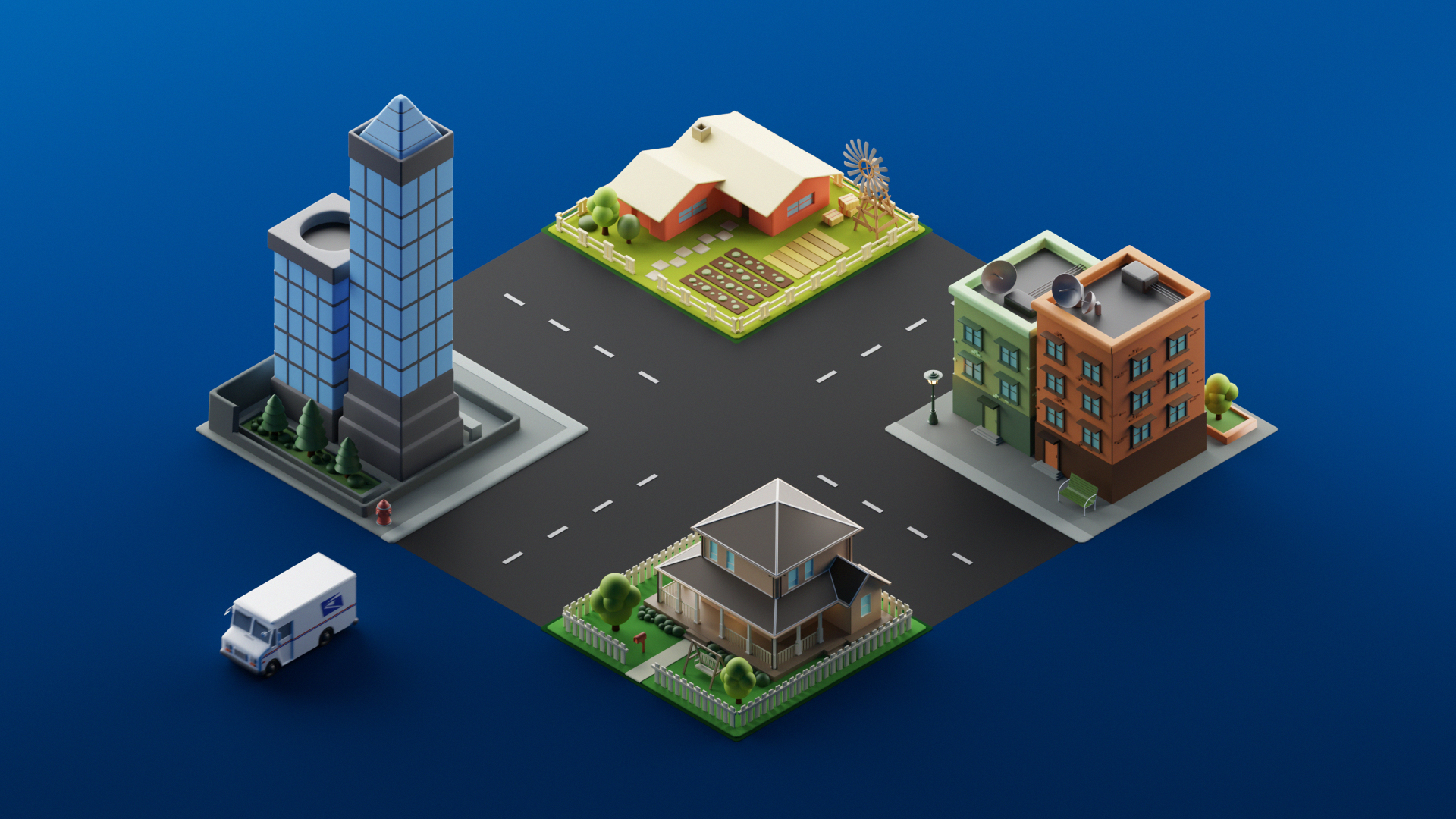 USPS - Not to Scale