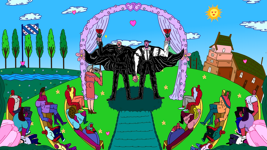 Kilometers of love - Not to scale